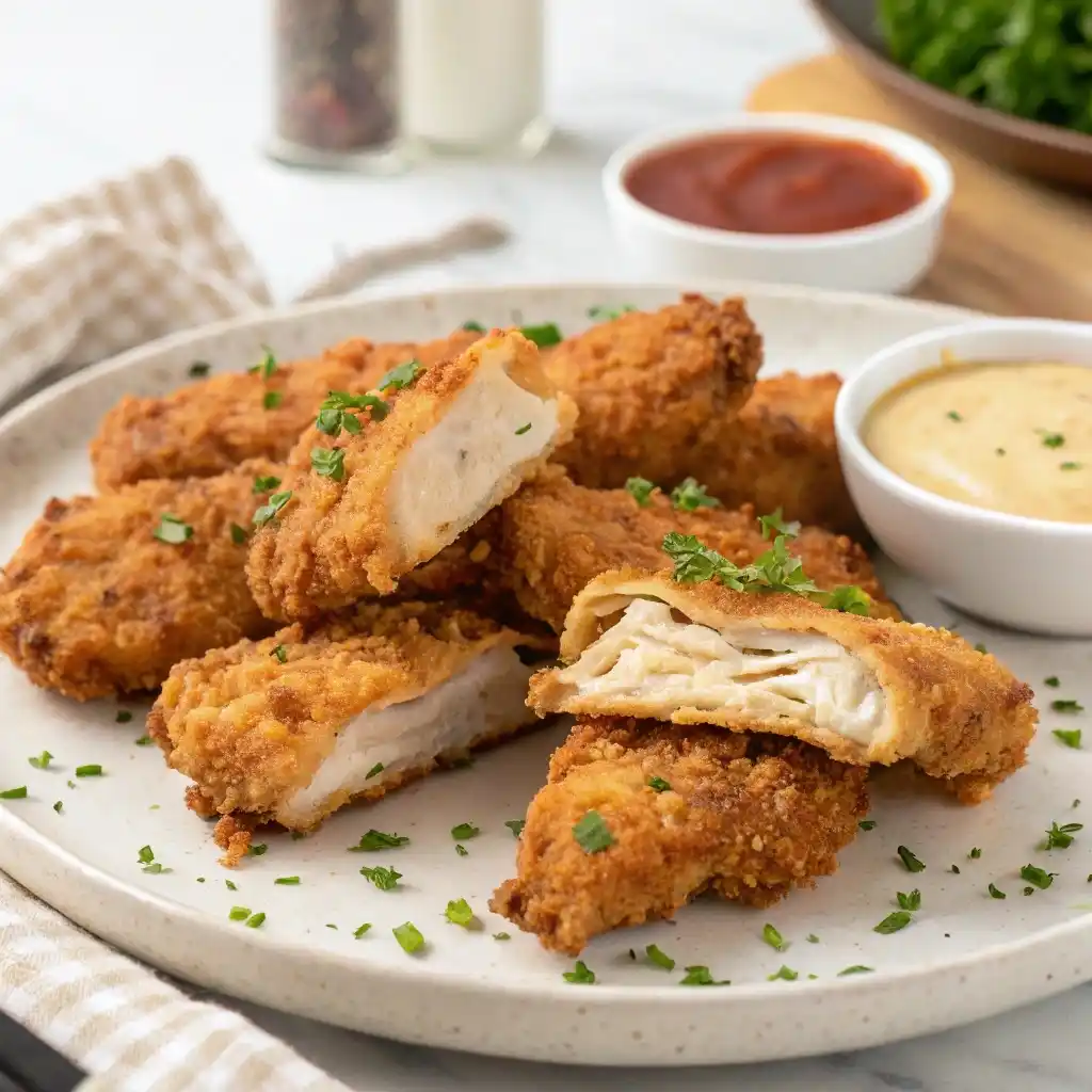 Crispy Chicken Fried Steak Fingers recipe